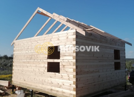 Дом 6х6м по индивидуальному проекту профилированного бруса 145х145мм в д. Яковлево, Тутаевский район, Ярославская область