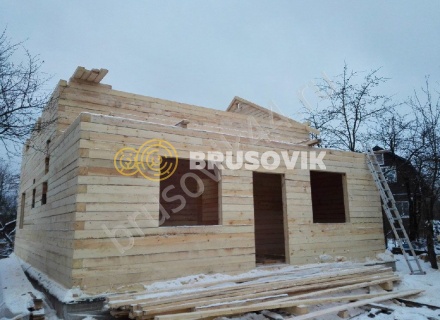 Дом по проекту заказчика из обрезного бруса