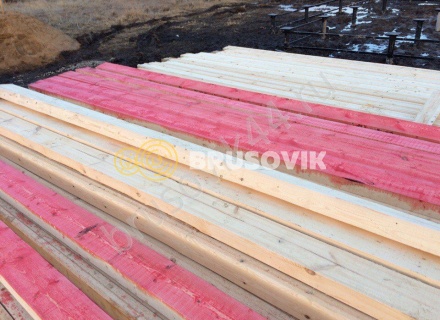 Дом из бруса по проекту № 6