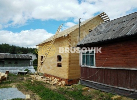 Дом 9,4х9,5 из профилированного бруса 145х195 мм