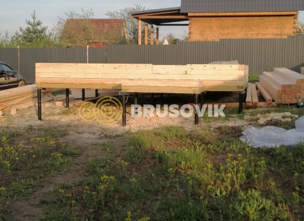 Дом 6х6м по индивидуальному проекту профилированного бруса 145х145мм в д. Яковлево, Тутаевский район, Ярославская область