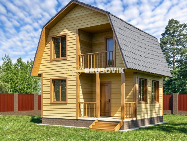 Проект №19 дома из бруса 6х6