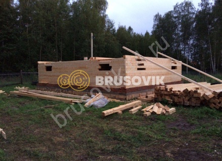 Брусовой дом для заказчика