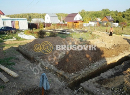 Большой жилой дом из бруса