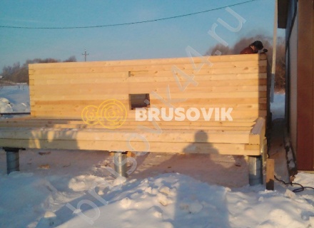 Дом по проекту заказчика из профилированного бруса 145х145 мм