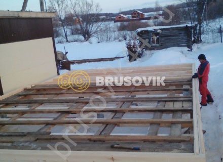 Дом по проекту заказчика из профилированного бруса 145х145 мм