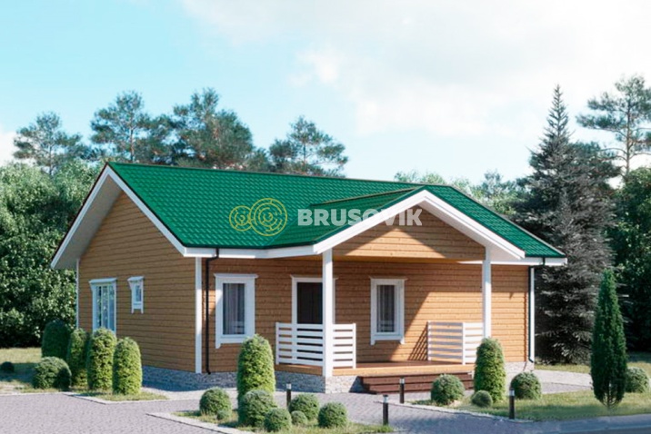 Проект №93 дома из бруса 9х10