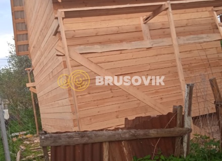 Дом 6х6м из обрезного бруса 150х150мм по индивидуальному проекту в с. Бибирево, Ивановский район