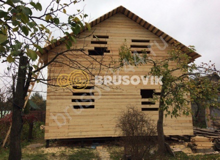 Строительство дачного дома из бруса