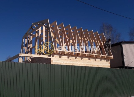 Дом 6х8 м из профилированного бруса 145х145 мм в Ивантеевке