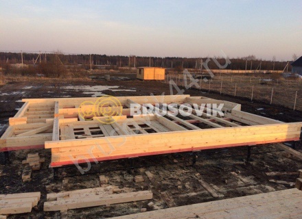 Дом из бруса по проекту № 6