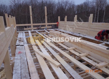  Дом 6,2х12,2 м из профилированного бруса 145х145 мм