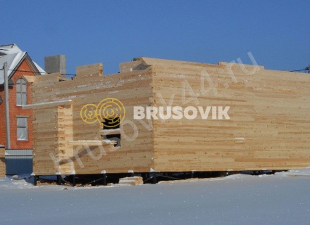 Дом по проекту № 41 из проф. бруса 145х195 мм