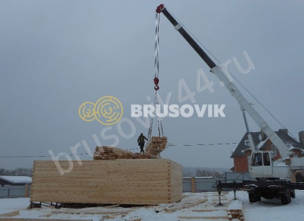 Дом по проекту № 41 из проф. бруса 145х195 мм