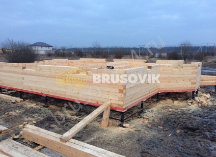 Дом из бруса по проекту № 6