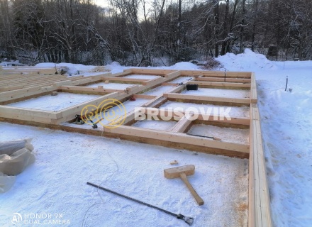 Дом 8,5х15 м. с террасой из профилированного бруса 145х195 мм. по индивидуальному проекту в п. Чулково, Выборгский район, Ленинградская область