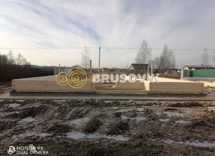 Дом 12х12м с шатровой крышей из профилированного бруса 145х195мм в д. Верхние Велеми, Серпуховской район, Московская область