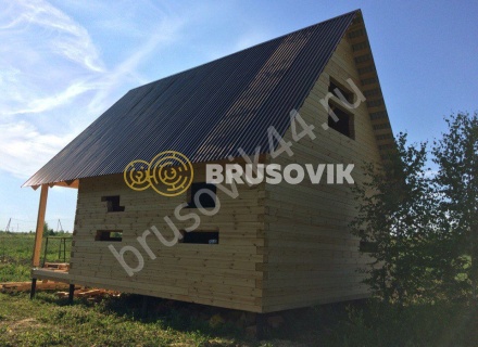  Дом по проекту заказчика из профилированного брус 145х145