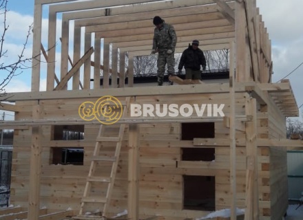 Дом 6х8 м из профилированного бруса 145х145 мм в Ивантеевке