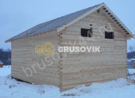 Дом по проекту № 41 из проф. бруса 145х195 мм