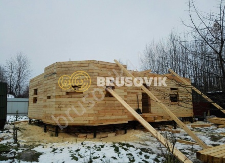 Строительство дома из бруса СТ Отрадное 36, Волоколамский р-н, Московская область