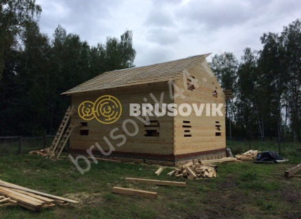 Брусовой дом для заказчика