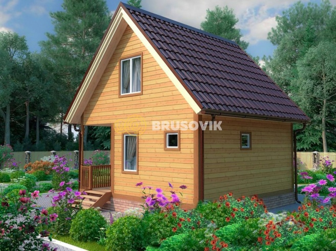 Проект №19 баня из бруса 6х6