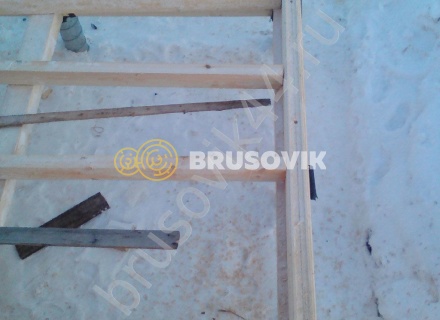 Дом по проекту заказчика из профилированного бруса 145х145 мм