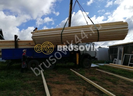 Дом 7х9 м. из профилированного бруса 145х145 мм