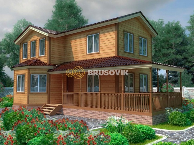 Проект №78 дома из бруса 7х9