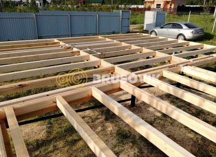 Дом 6х9 м из профилированного бруса 145х145 мм в коттеджном посёлке Барсово, д. Малые Петрищи, городской округ Щёлково, Московская область