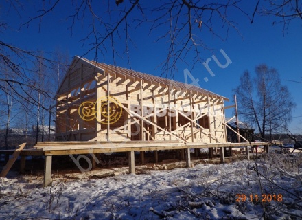  Дом 6,2х12,2 м из профилированного бруса 145х145 мм