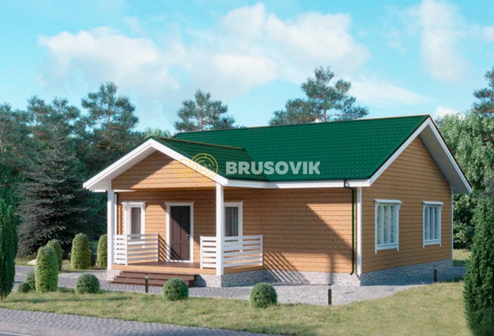 Проект №93 дома из бруса 9х10