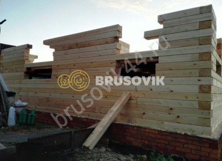 Дом 9,4х9,5 из профилированного бруса 145х195 мм