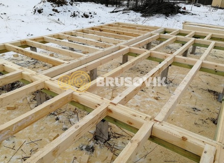 Дом 9х9 из профилированного бруса 145х195 мм, Костромская область, поселок Зарубино