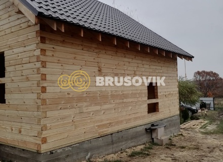 Дом 8х8м из профилированного бруса 145х145мм по индивидуальному проекту в д. Марьинка, Воскресенский р-н., Московская область