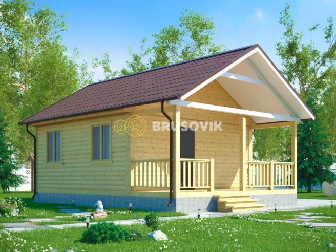 Проект №86 дома из бруса 6х8