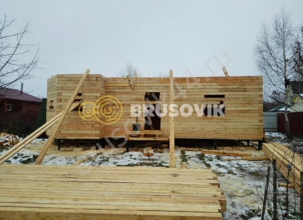 Строительство дома из бруса СТ Отрадное 36, Волоколамский р-н, Московская область