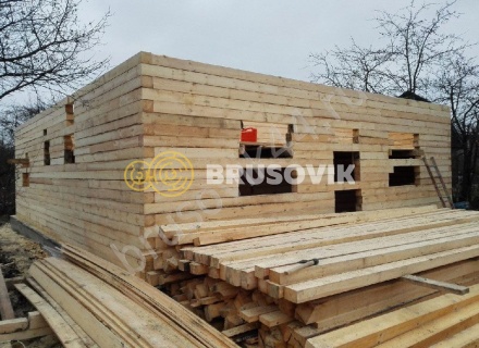 Дом по проекту заказчика из обрезного бруса