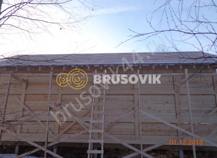  Дом 6,2х12,2 м из профилированного бруса 145х145 мм