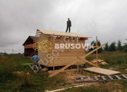 Баня из профилированного бруса 145х145 мм