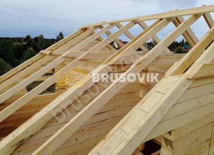 Дом из обрезного бруса 150х150 мм по индивидуальному проекту 