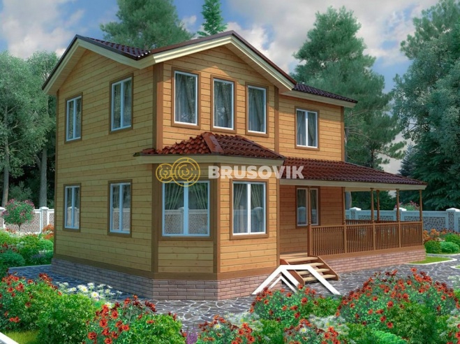Проект №78 дома из бруса 7х9