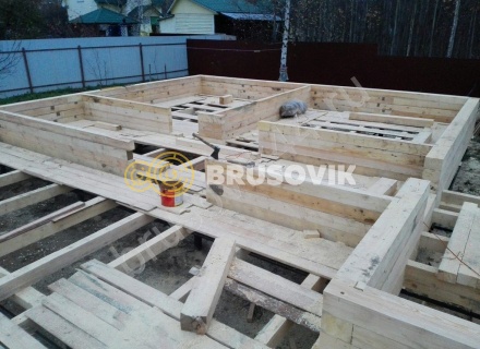 Строительство дома из бруса СТ Отрадное 36, Волоколамский р-н, Московская область