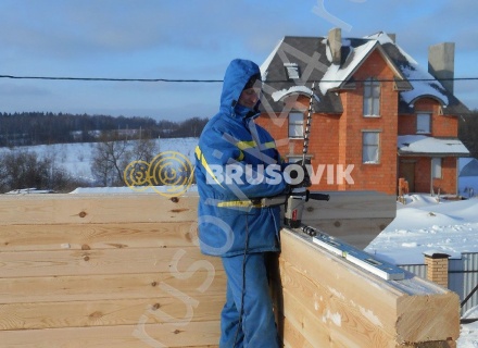 Дом по проекту № 41 из проф. бруса 145х195 мм