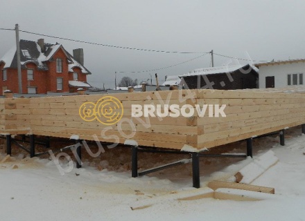 Дом по проекту № 41 из проф. бруса 145х195 мм