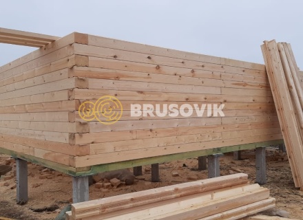 Дом 9х9 из профилированного бруса 145х195 мм, Костромская область, поселок Зарубино