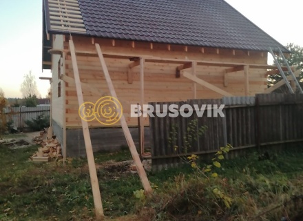 Дом 8х8м из профилированного бруса 145х145мм по индивидуальному проекту в д. Марьинка, Воскресенский р-н., Московская область