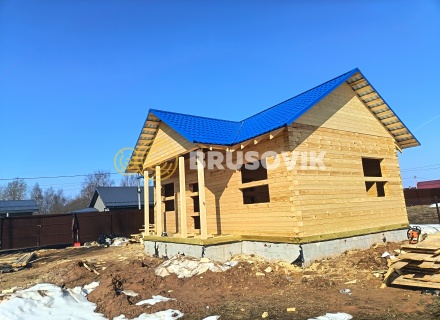 Дом 6х10м из профилированного бруса 145х145мм в д. Покровские Горки, Угличский район, Ярославская область