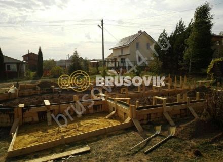 Большой жилой дом из бруса